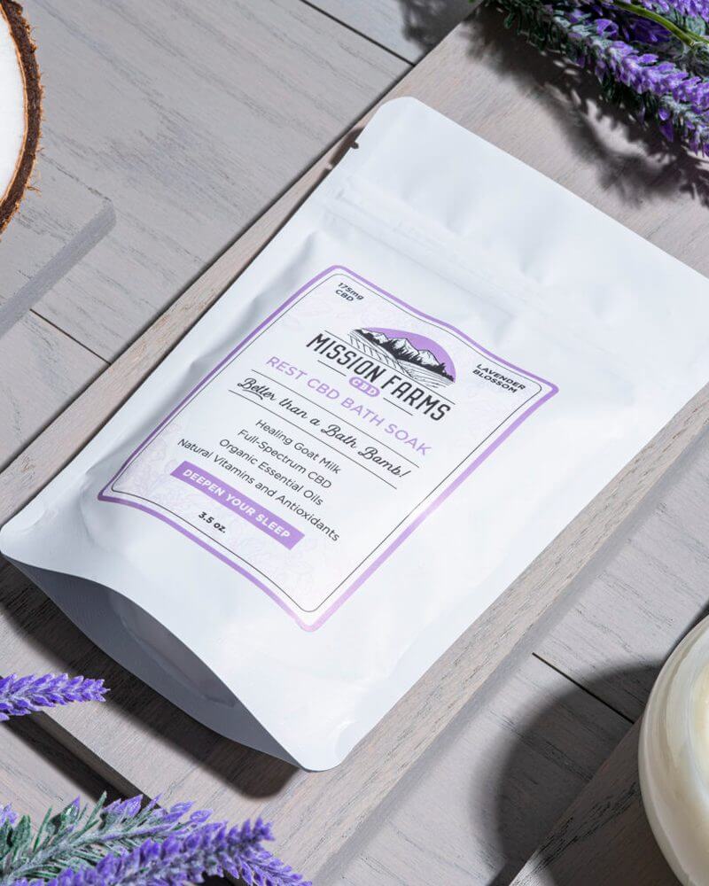 Rest CBD Bath Soak - Mission Farms CBD