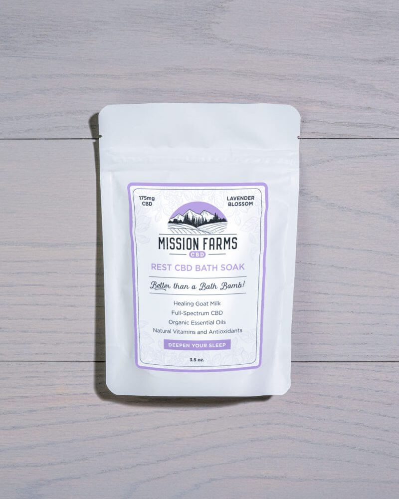 Rest CBD Bath Soak - Mission Farms CBD