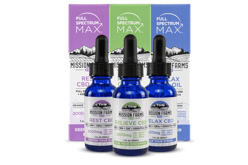 Mission Farms CBD - Rest CBD, Relieve CBD, Relax CBD