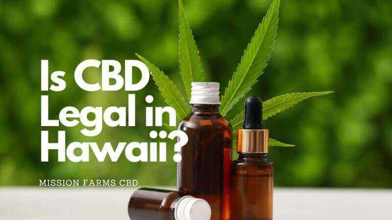a poster for a page named "is CBD legal in Hawaii"